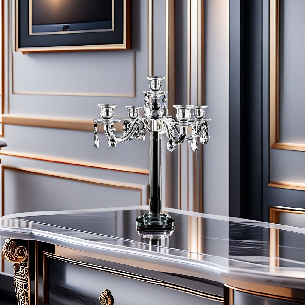 Sterling silver candlesticks, scented candles, revolving lanterns, candlesticks, crystal tissue boxes, exquisite craftsmanship, home decorations, igniting the little joys of life