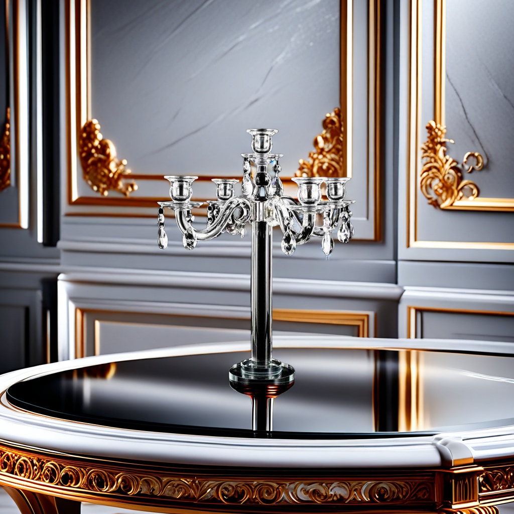 Sterling silver candlesticks, scented candles, revolving lanterns, candlesticks, crystal tissue boxes, exquisite craftsmanship, home decorations, igniting the little joys of life details Picture