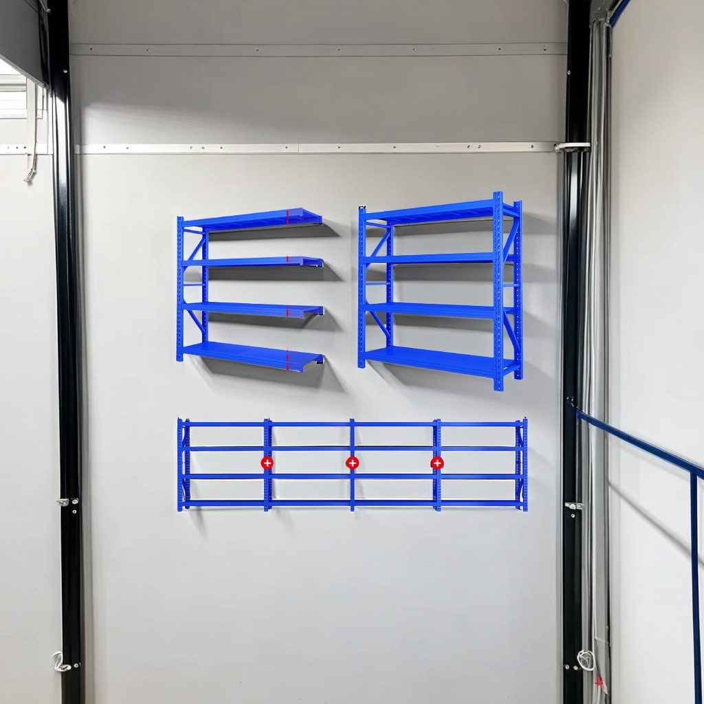 Multi-layer iron rack household storage rack, garage basement storage rack, warehouse goods rack, storage rack, warehouse storage rack are powerful, convenient and practical details Picture