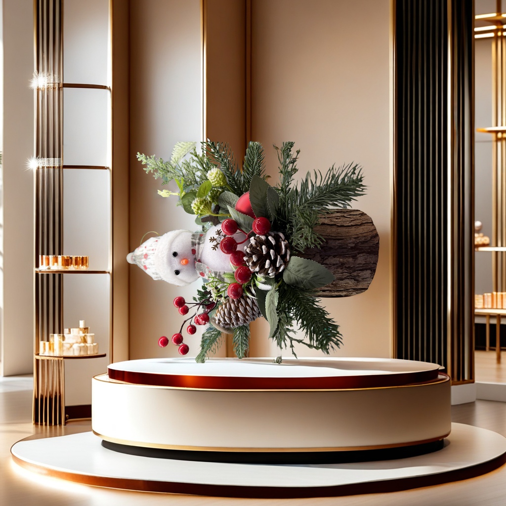 欢乐圣诞节主题创意摆件 精美圣诞树饰品 家居装饰礼品 圣诞老人雪人鹿摆设