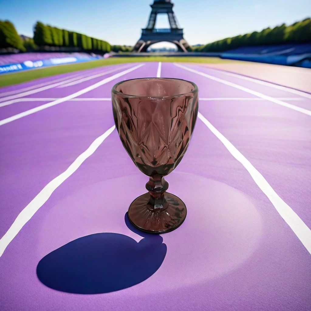 Colored glass cups, tall wine glasses, champagne glasses, wine glasses, high-end tableware, beverage cups Specification image