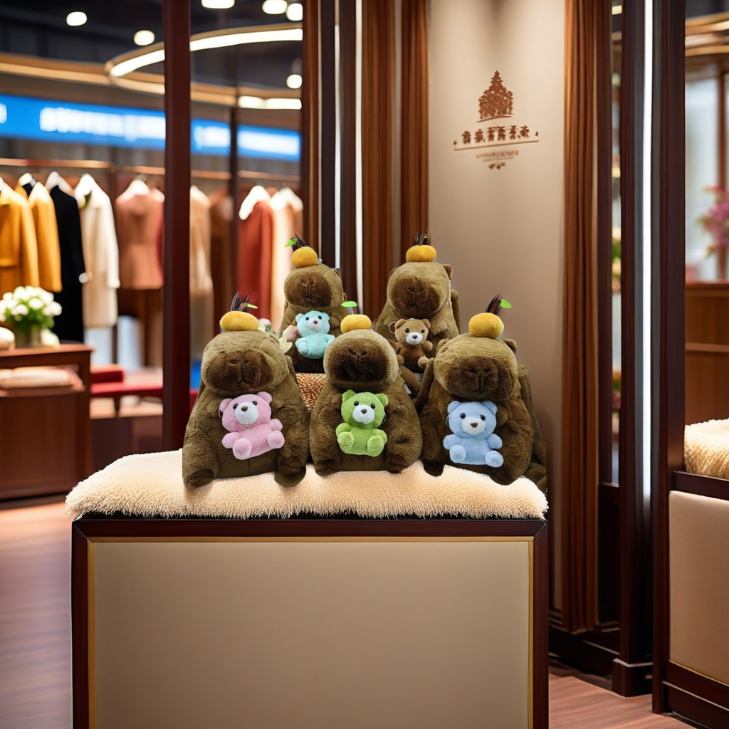 儿童双肩背包，毛绒玩具 创意毛绒软体 软绵绵可爱背包毛绒玩具儿童玩具