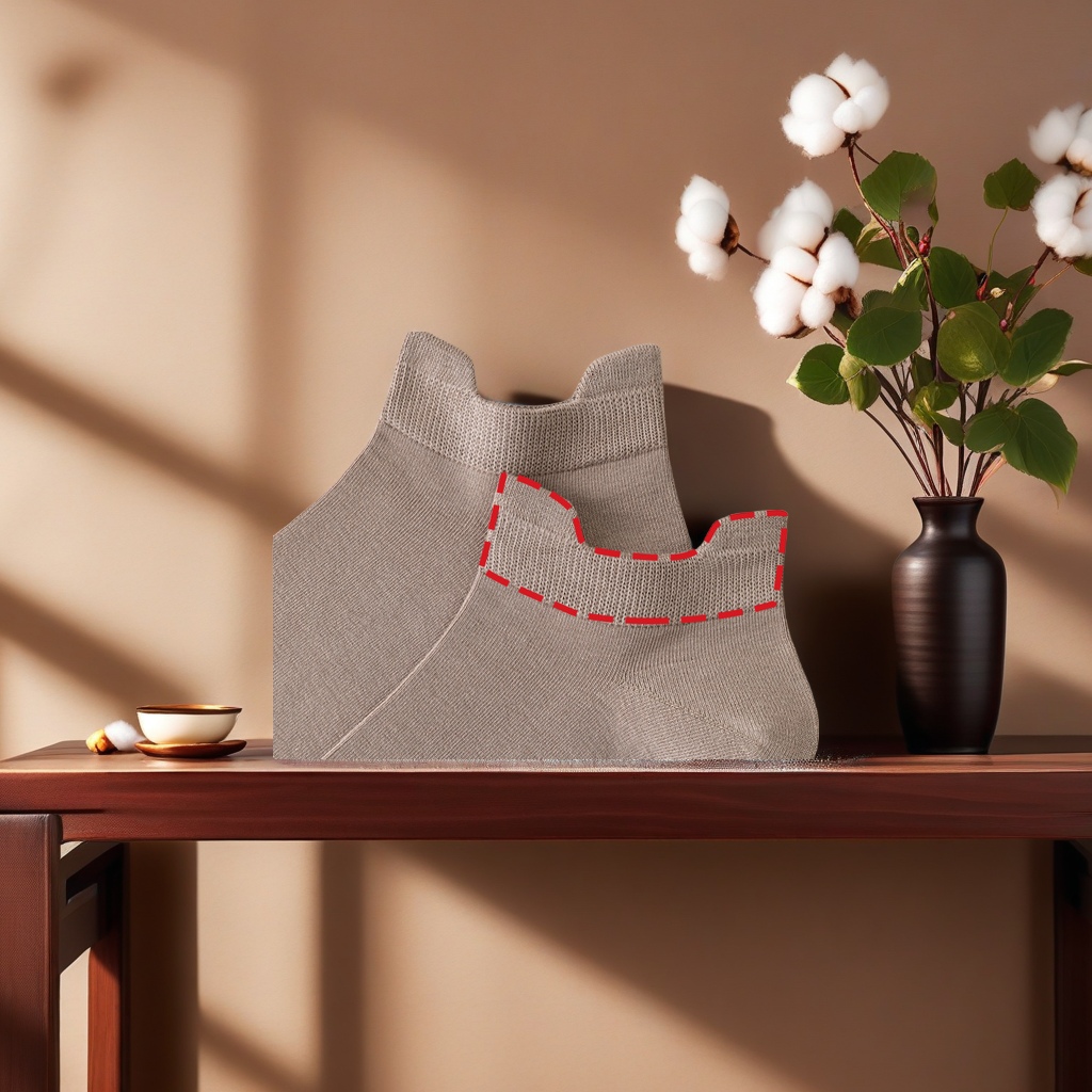 运动、休闲棉袜实物图