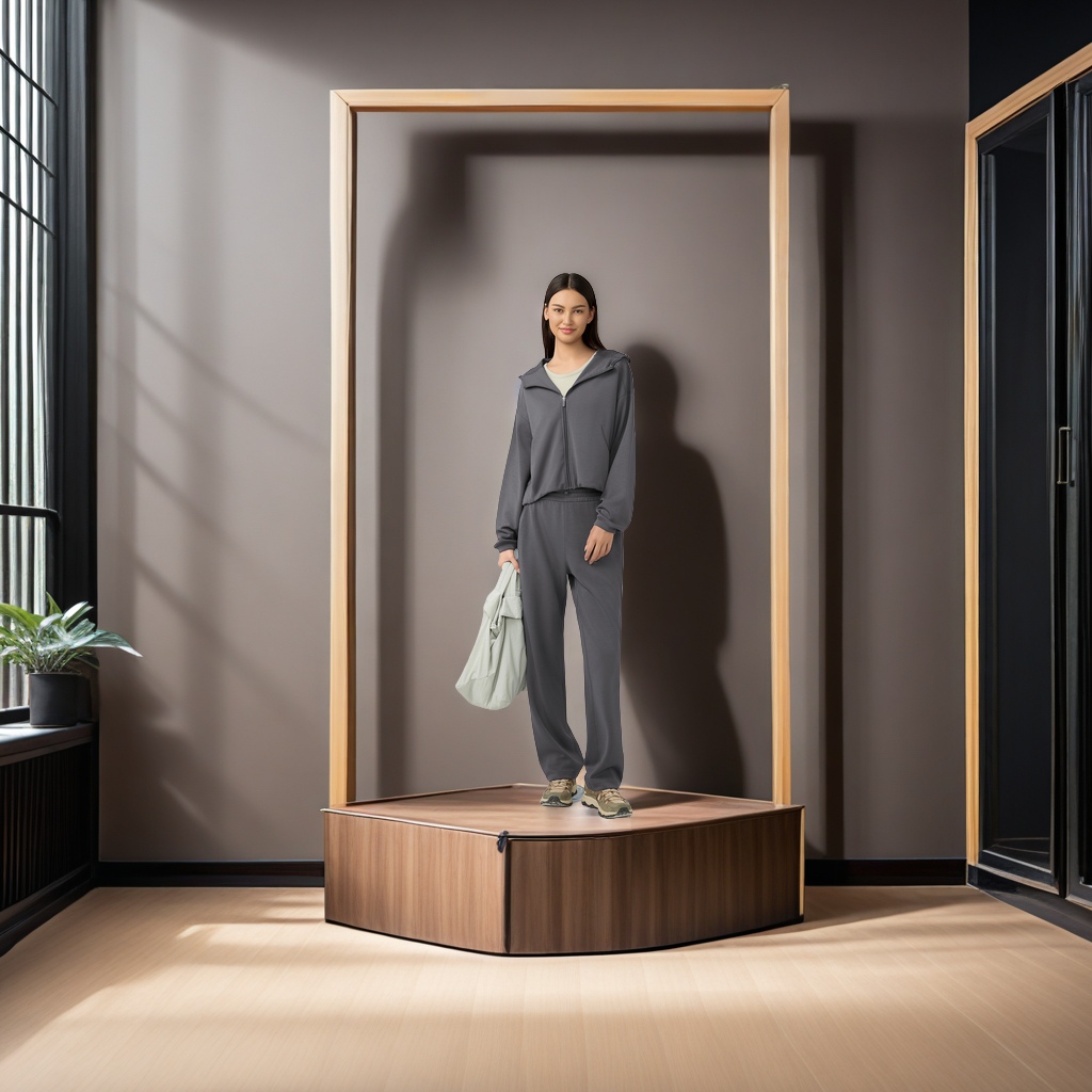 DAW167 Autumn/Winter yoga pants Women's high-waited slimming casual straight-leg pants with good drape and versatile matching loose wide-leg sports pants. Sports pants warm and comfortable Application Scenario