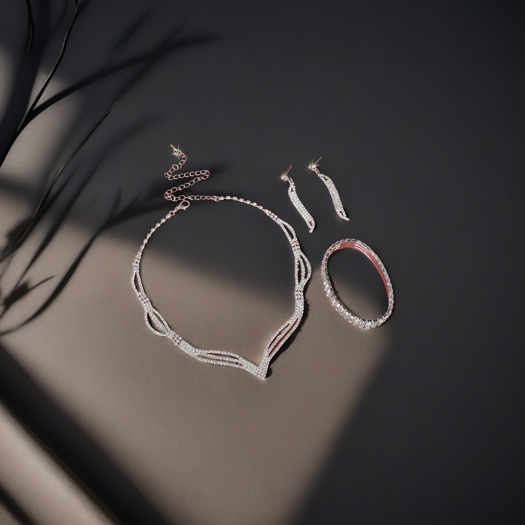 时尚韩版套链手链3件套 简约潮流个性饰品 高级感配饰女生必备款