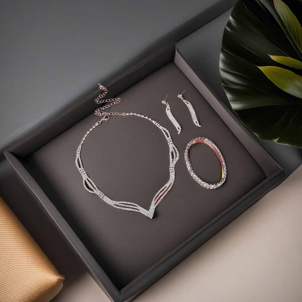 时尚韩版套链手链3件套 简约潮流个性饰品 高级感配饰女生必备款产品图