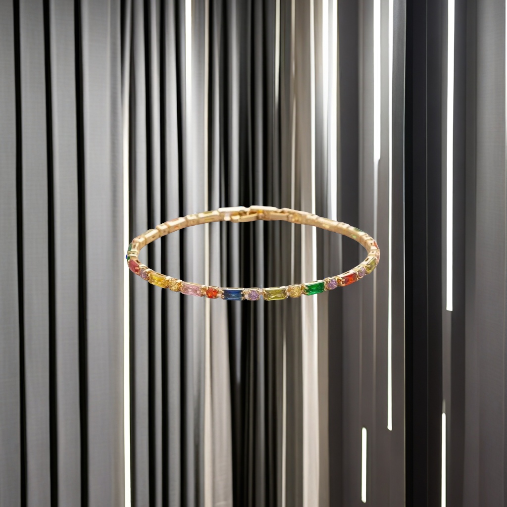 时尚简约925么锆石手链 女士镶钻手链 高级感手链礼物精美包装