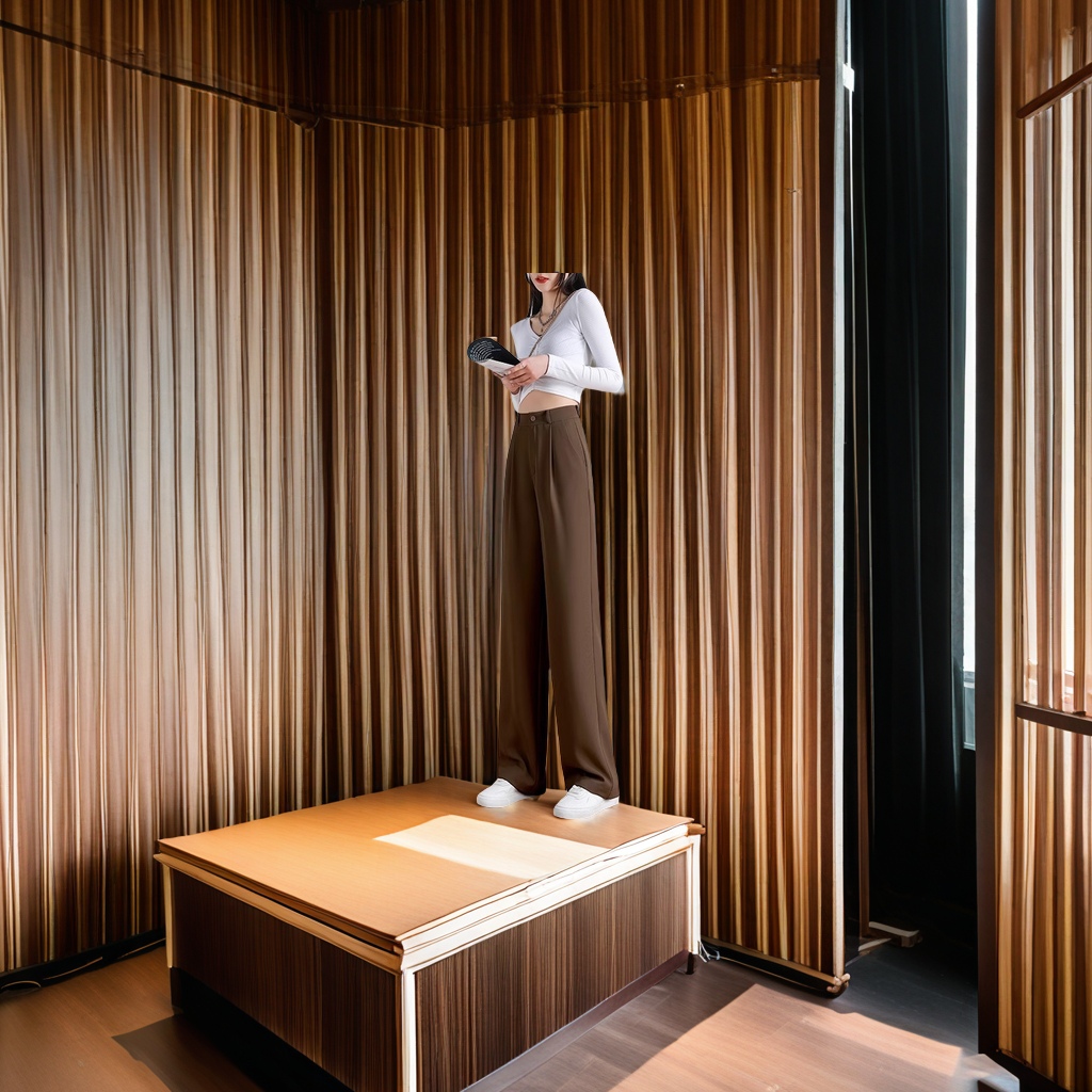 The new Spring/Summer 2025 women's high-end black straight-leg wide-leg pants, petite narrow drape suit pants and formal pants are trendy and fashionable Specification image