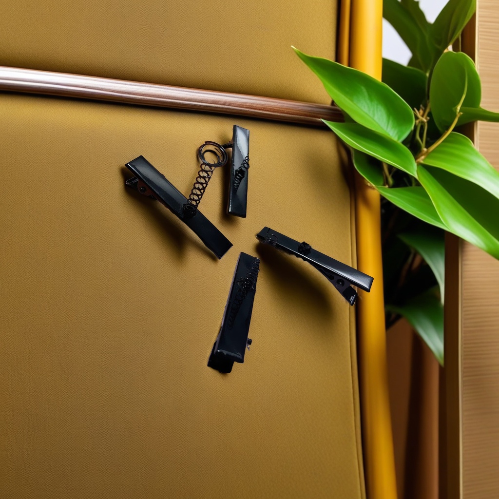 4cm black spring duckbill clip, little yellow duck hair clip accessory, children's chick hair clip accessory, head accessory, cute and fashionable hair accessory, hair clip details Picture