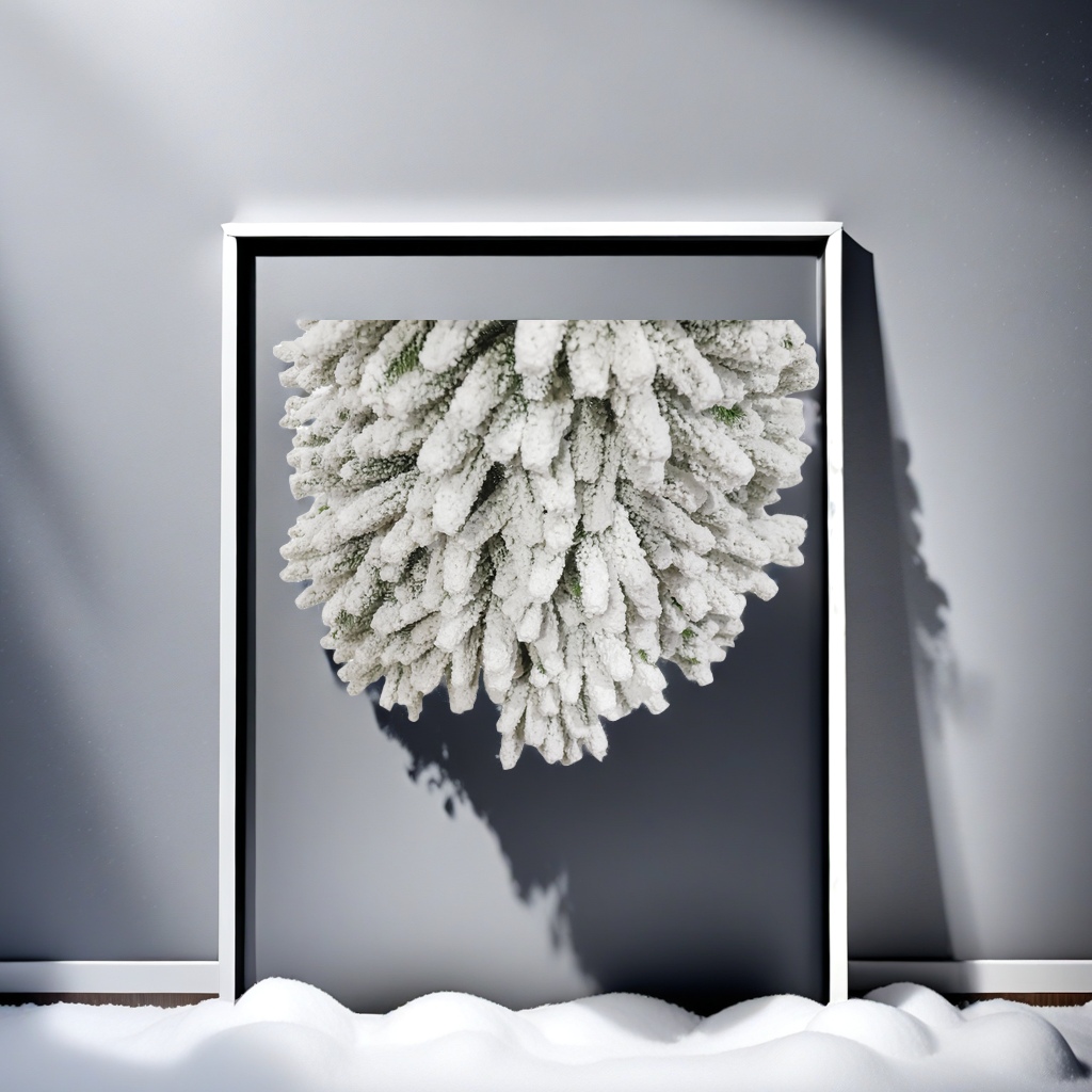 Large white snow-sprayed velvet Christmas tree, artificial cedar tree with dense PVC decoration, outdoor Christmas tree, festival celebration decoration, made of high-quality and environmentally friendly materials Item Picture