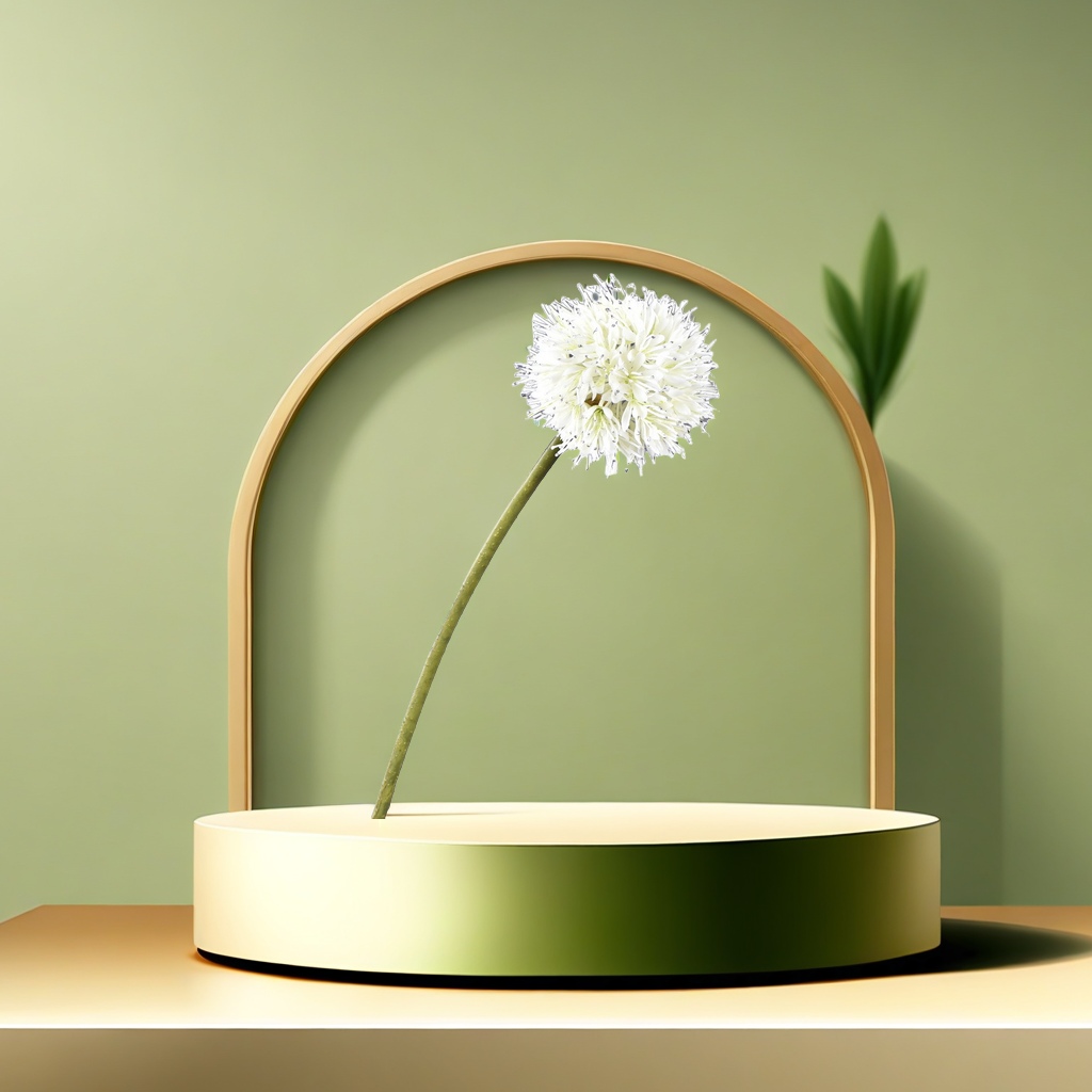 Lanjin Factory direct sales of artificial single-stem scallion bulbs, home, hotel and shopping mall decoration artificial flowers, round ball flowers, dandelion scallion flowers, elegant gift box sets, realistic artificial flowers wholesale Item Picture