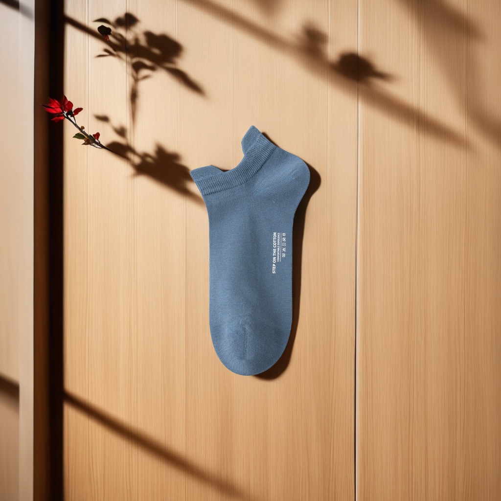 Xinjiang all-cotton men's short socks summer thin sweat-absorbing and deodorizing boat socks sports and casual mid-calf socks wholesale men's pure cotton cotton socks Item Picture
