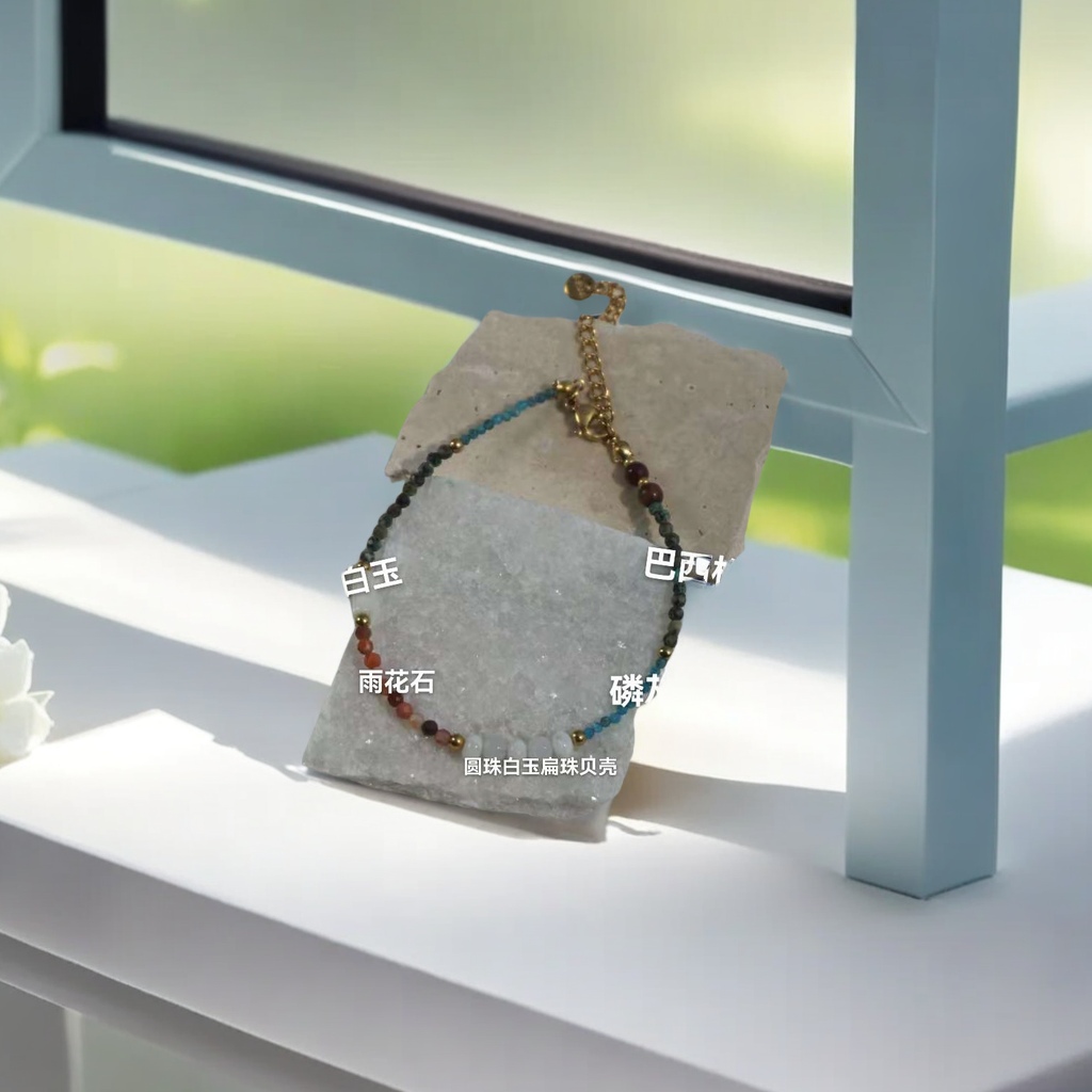 男士手链 手串设计独特 银手镯女款时尚百搭 不规则手链女款 高级感手镯简约风格