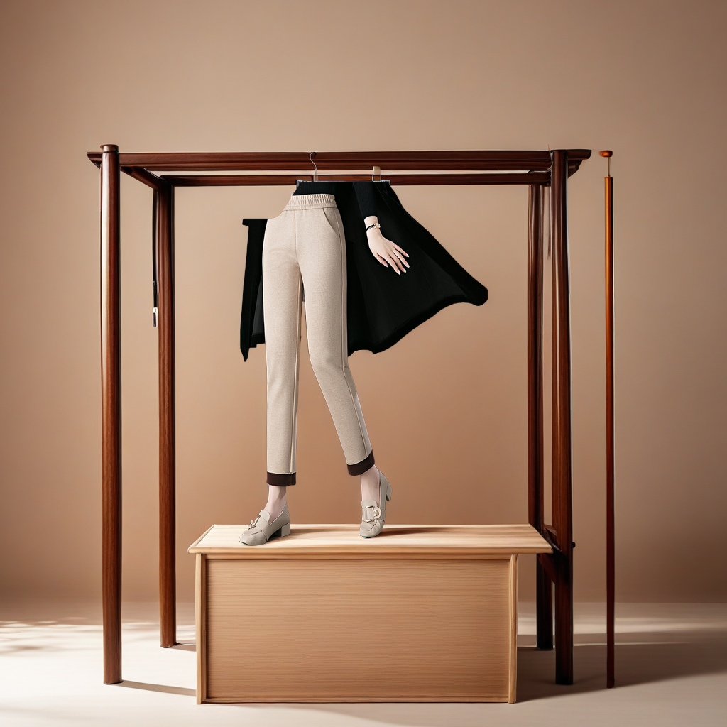 2024秋冬新款女式休闲裤 加绒加厚弹力高腰九分小直筒小脚裤 潮流时尚保暖女裤