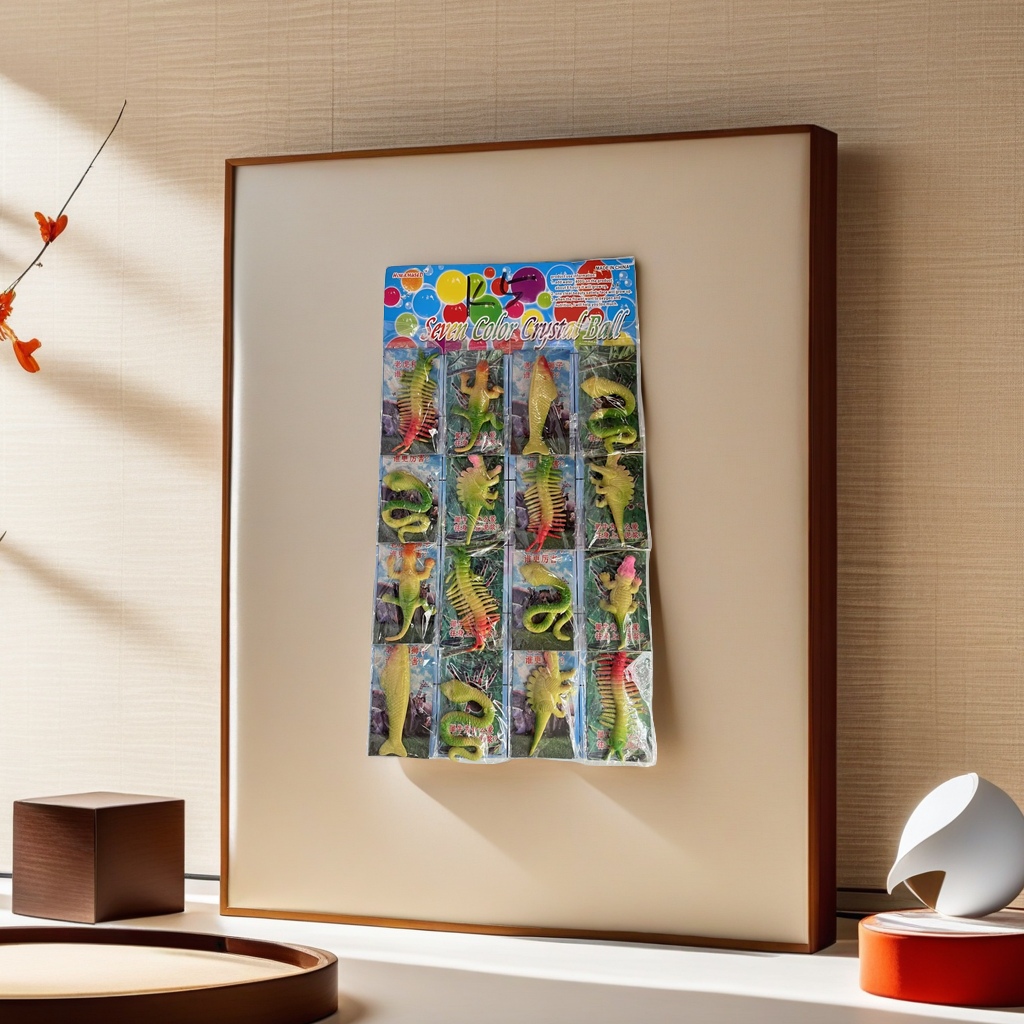 膨胀玩具放在水里慢慢长大，很神奇