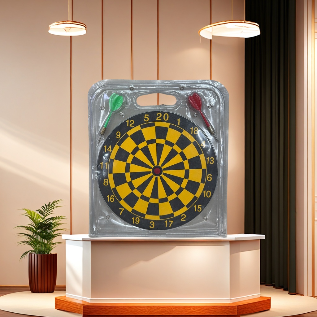 专业比赛级飞镖盘 家庭娱乐室挂墙飞镖游戏设备 高精度耐用飞镖靶盘
