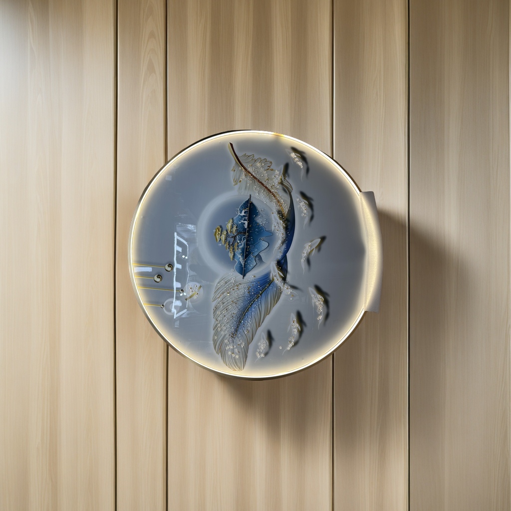 现代简约晶瓷画铝合金边框装饰画 客厅卧室背景墙挂画艺术品