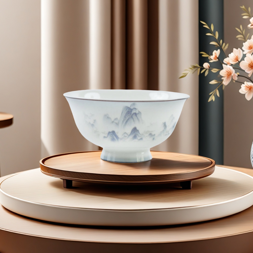 Simple and light luxury ceramic tableware set, home bowls and plates for dining, housewarming joy bowl and plate set, high-end ceramic tableware set details Picture