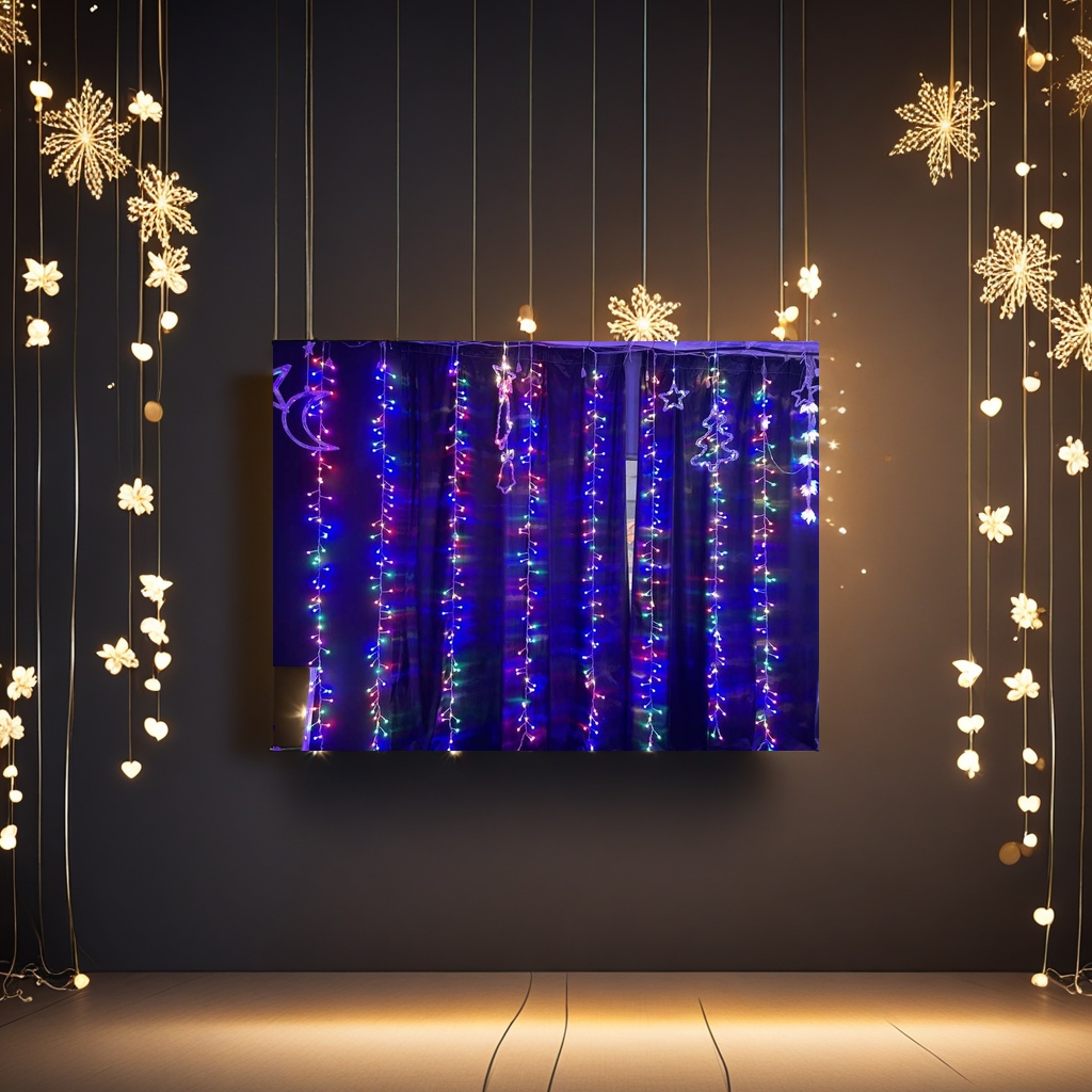 led小串灯/露营氛围灯/灯带/花朵灯罩/圣诞灯饰产品图