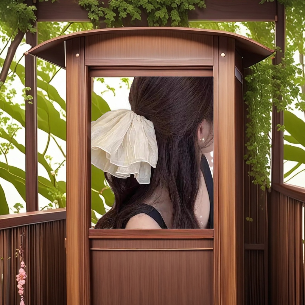 The 2024 new style of Zhao Liying's large intestine hair band, a high-end Korean-style women's hair tie, a popular oversized hair tie, and a high-end hair band Item Picture