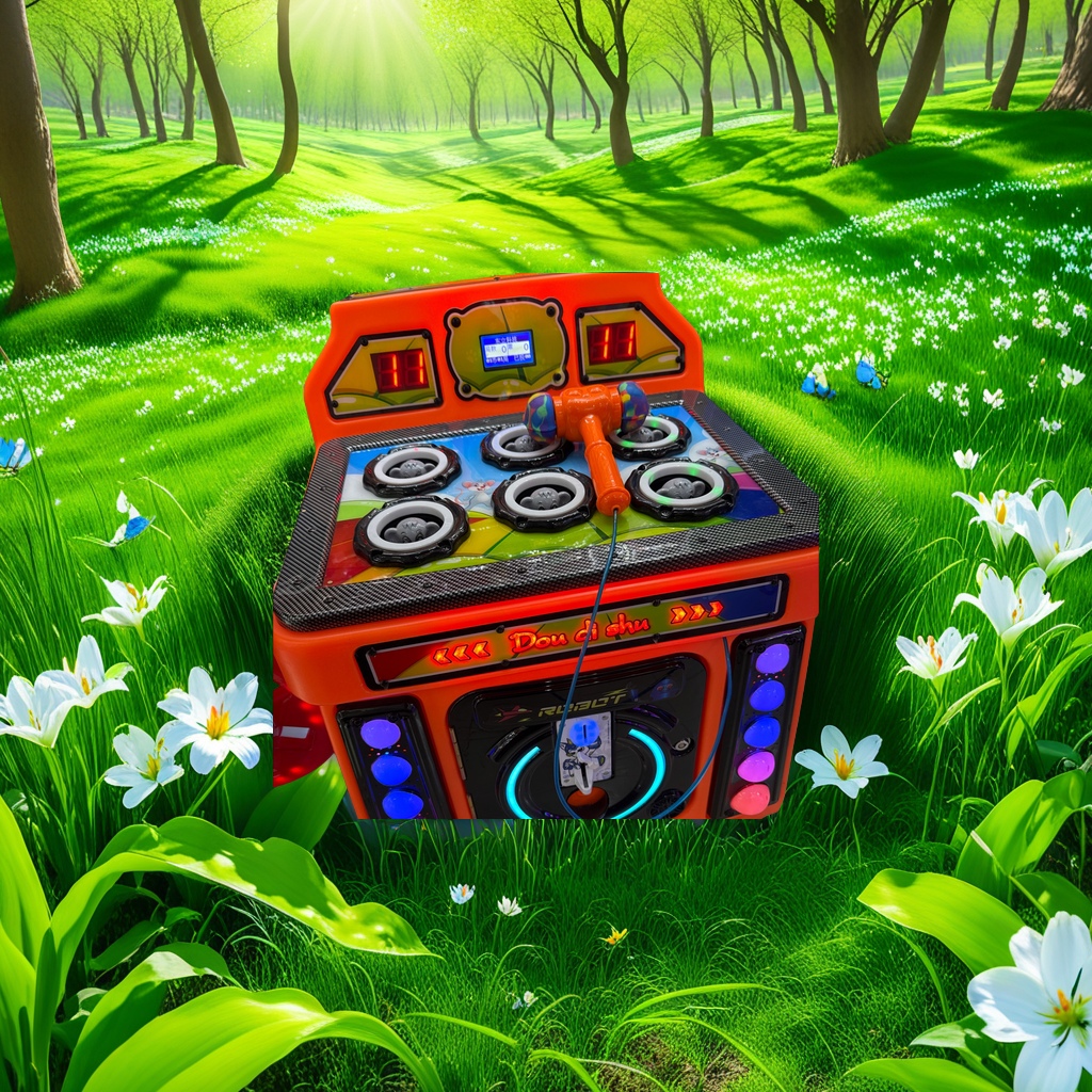 儿童互动打地鼠机器 游戏机 家庭亲子游戏 电动玩具 室内娱乐设备产品图