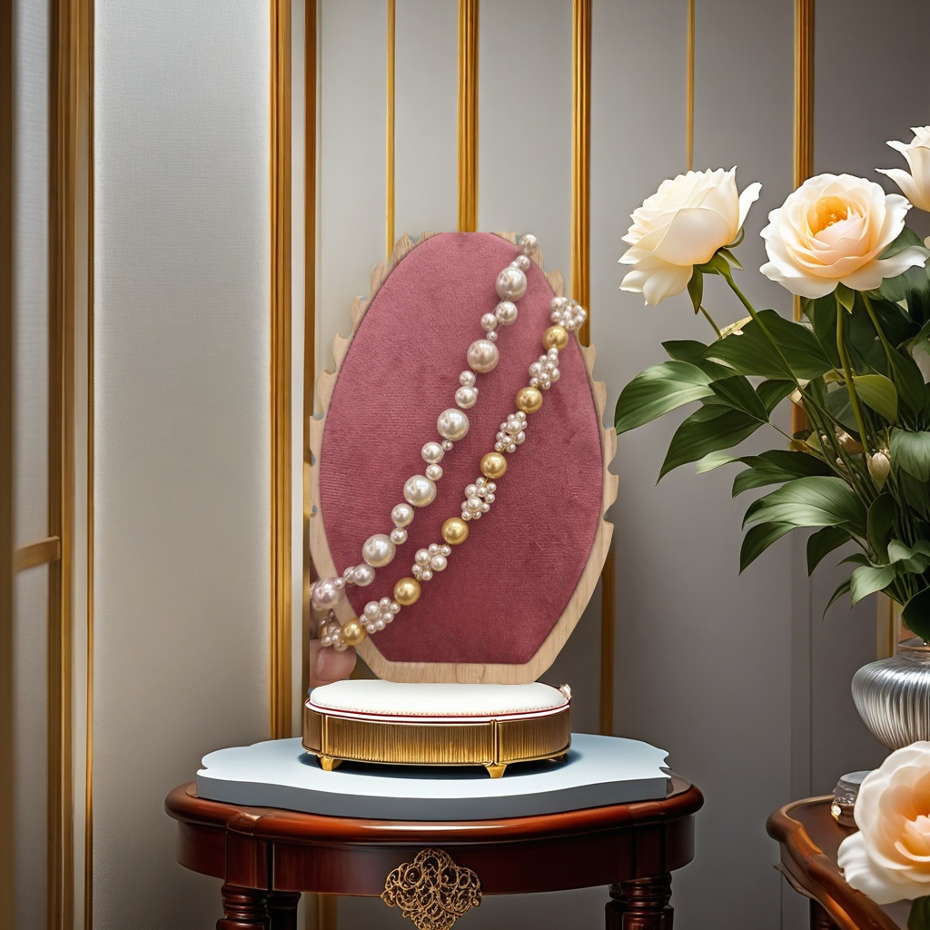 珍珠项链细节图