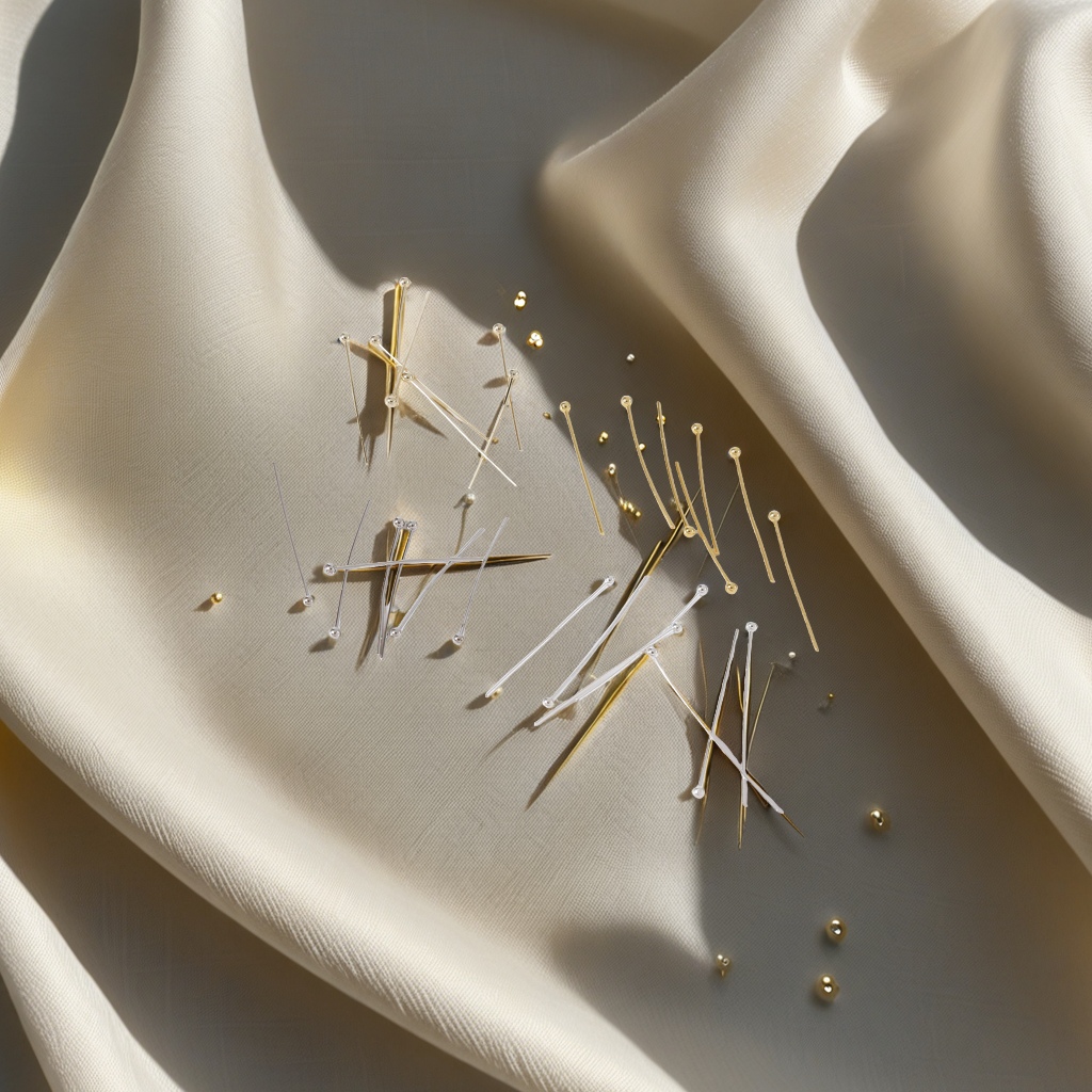 14K gold-plated pins with strong color retention, DIY handcrafted beading material, high-end round-tipped pins, bracelets, earrings, necklaces, jewelry accessories, jewelry making tools Application Scenario