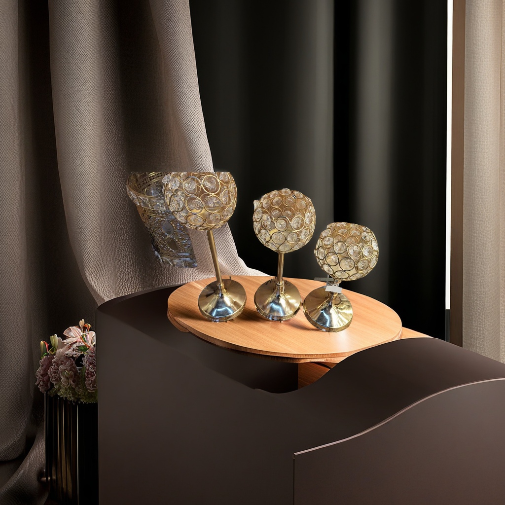 欧式复古烛台 家居装饰品 铁艺烛台 浪漫晚餐烛光 玻璃烛台 蜡烛台 婚礼装饰 烛台礼品