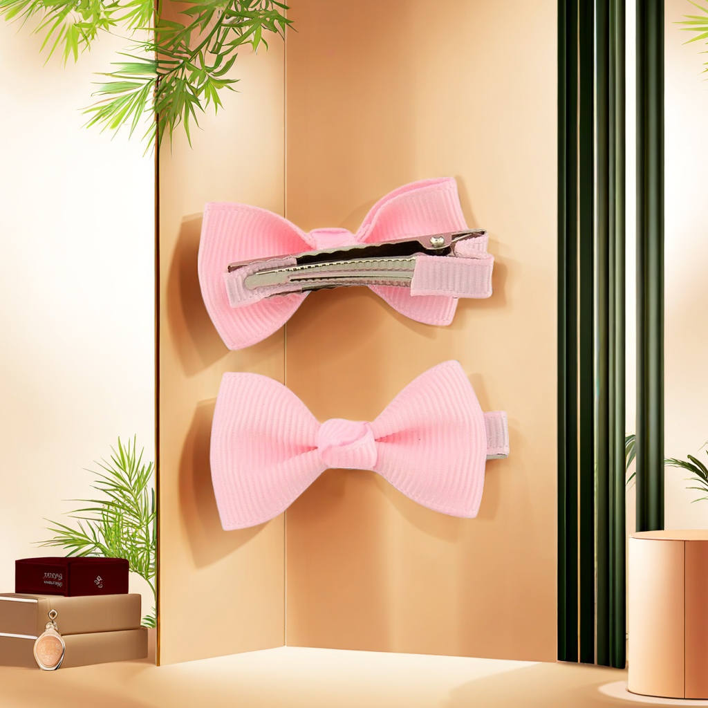 European and American style best-selling children's hair accessories on Amazon, 20-color solid color hair clips, baby bow side clips, cute, fashionable and trendy accessories Application Scenario