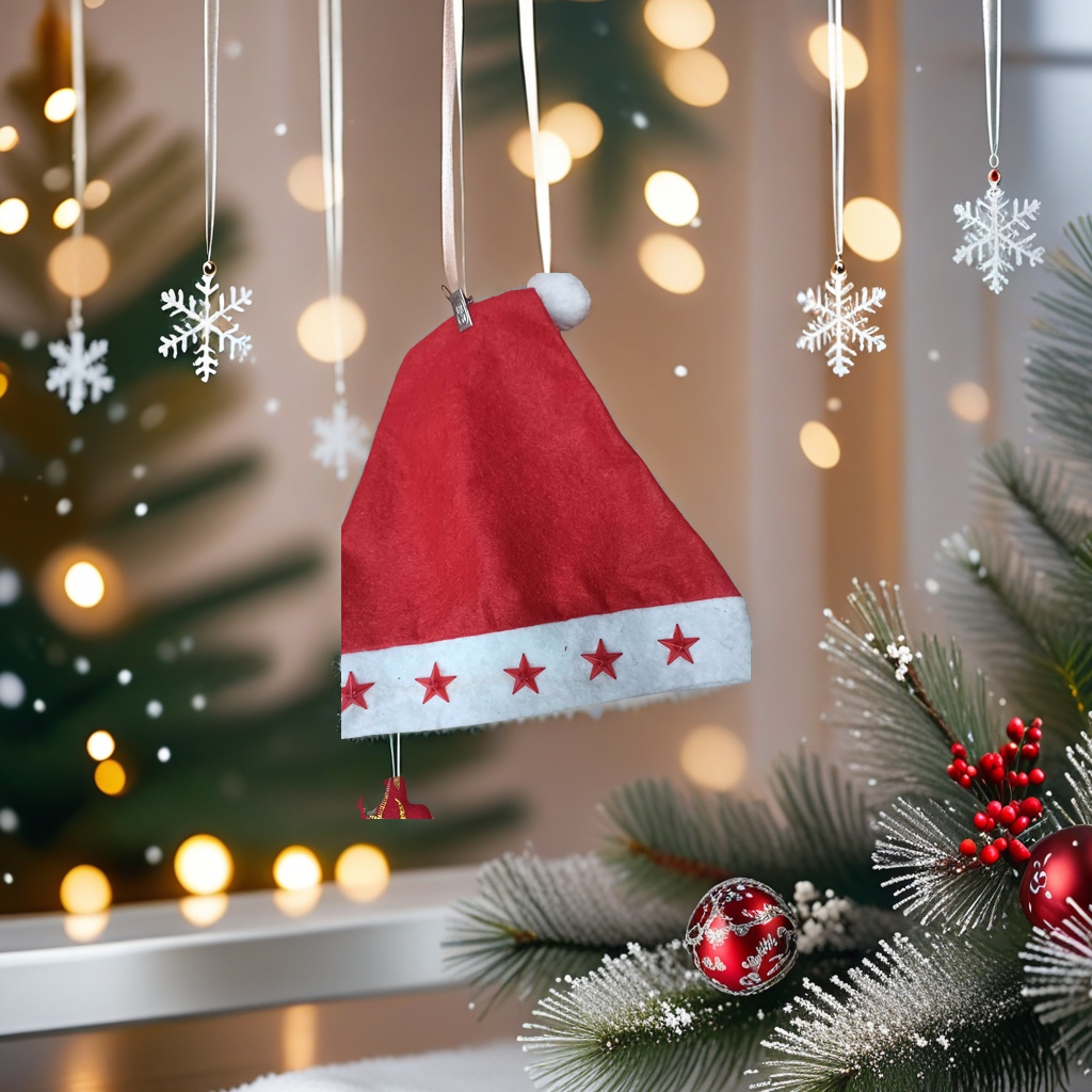 圣诞帽细节图