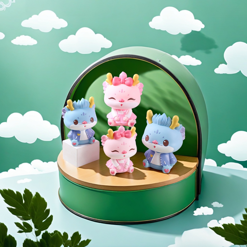 新款龙年生肖儿童储蓄罐 可进可出设计 3-10岁培养存钱习惯 搪胶材质安全无毒 存钱罐儿童礼物