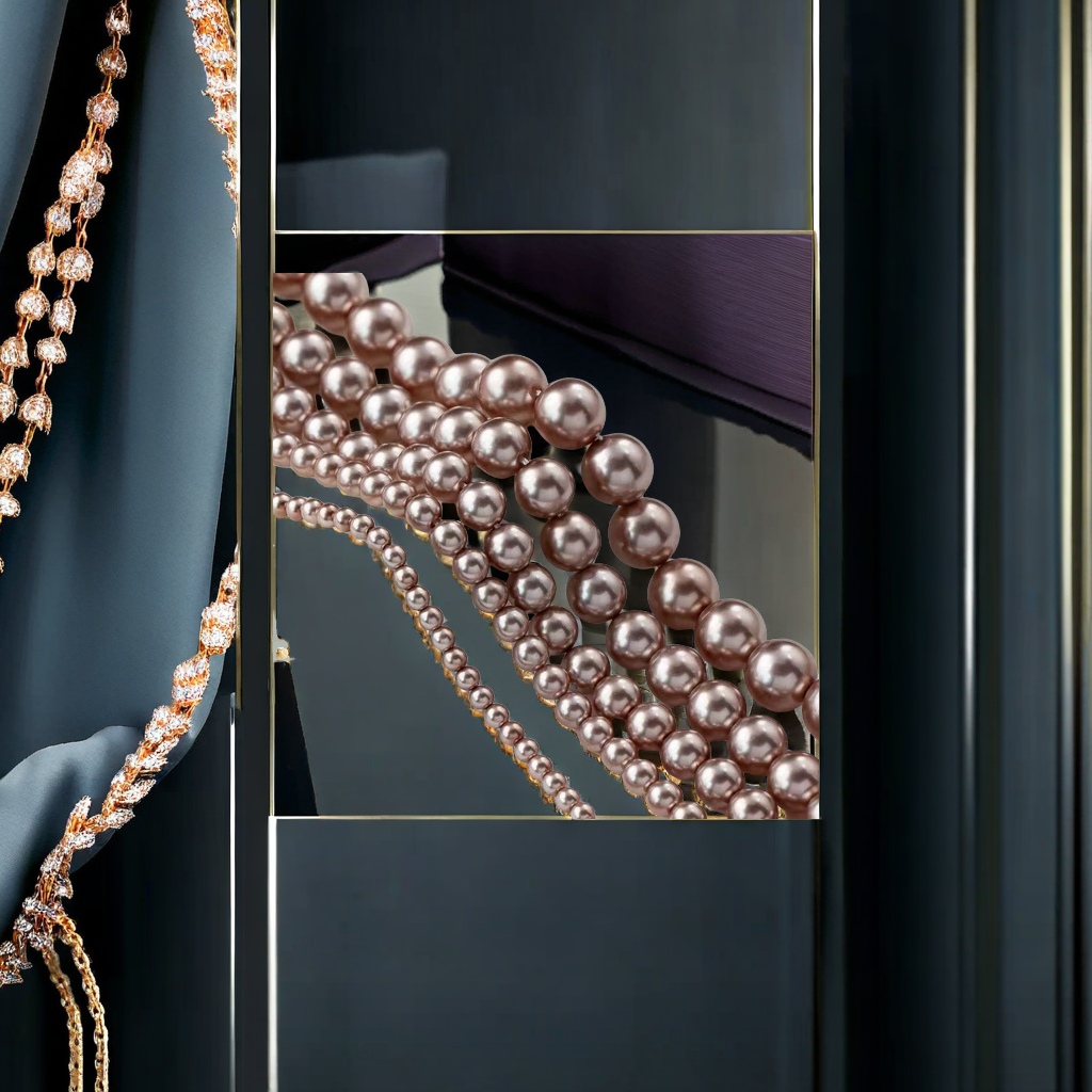 西太后复古风格饰品套装 磨砂耳钉古巴链项链 时尚潮流配饰精致礼盒装