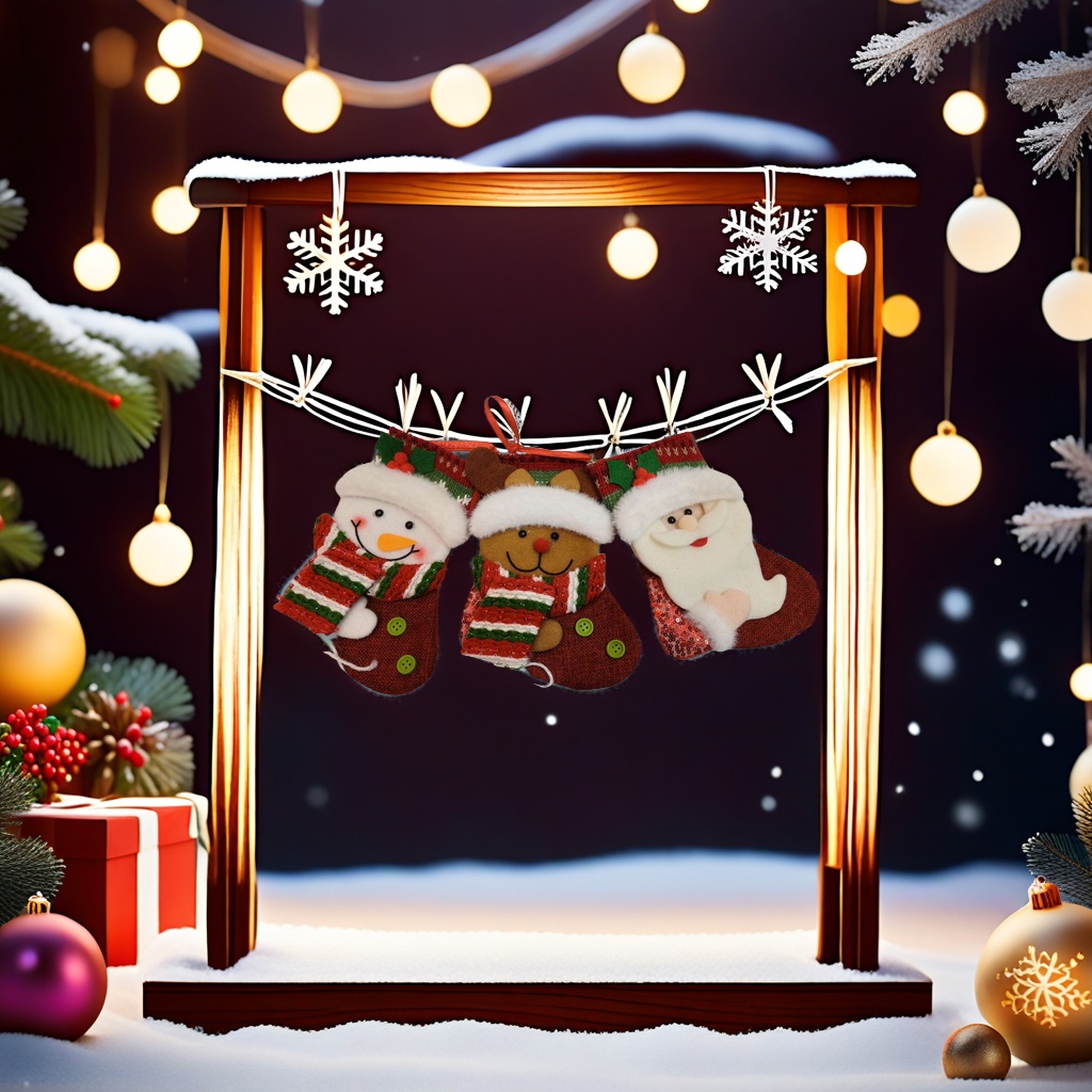 圣诞袜子细节图