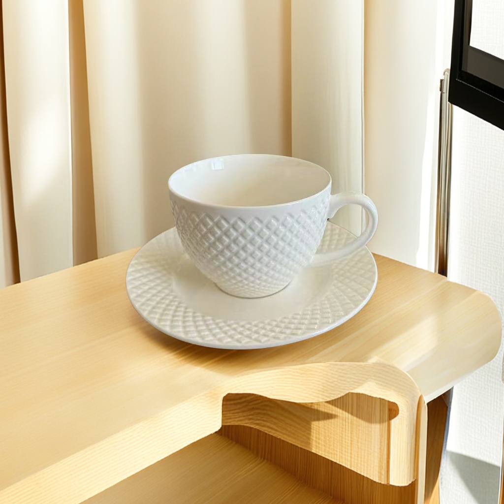 欧式简约咖啡杯碟套装 高档瓷器下午茶杯碟组合 家用客厅办公室用品咖啡杯套装细节图