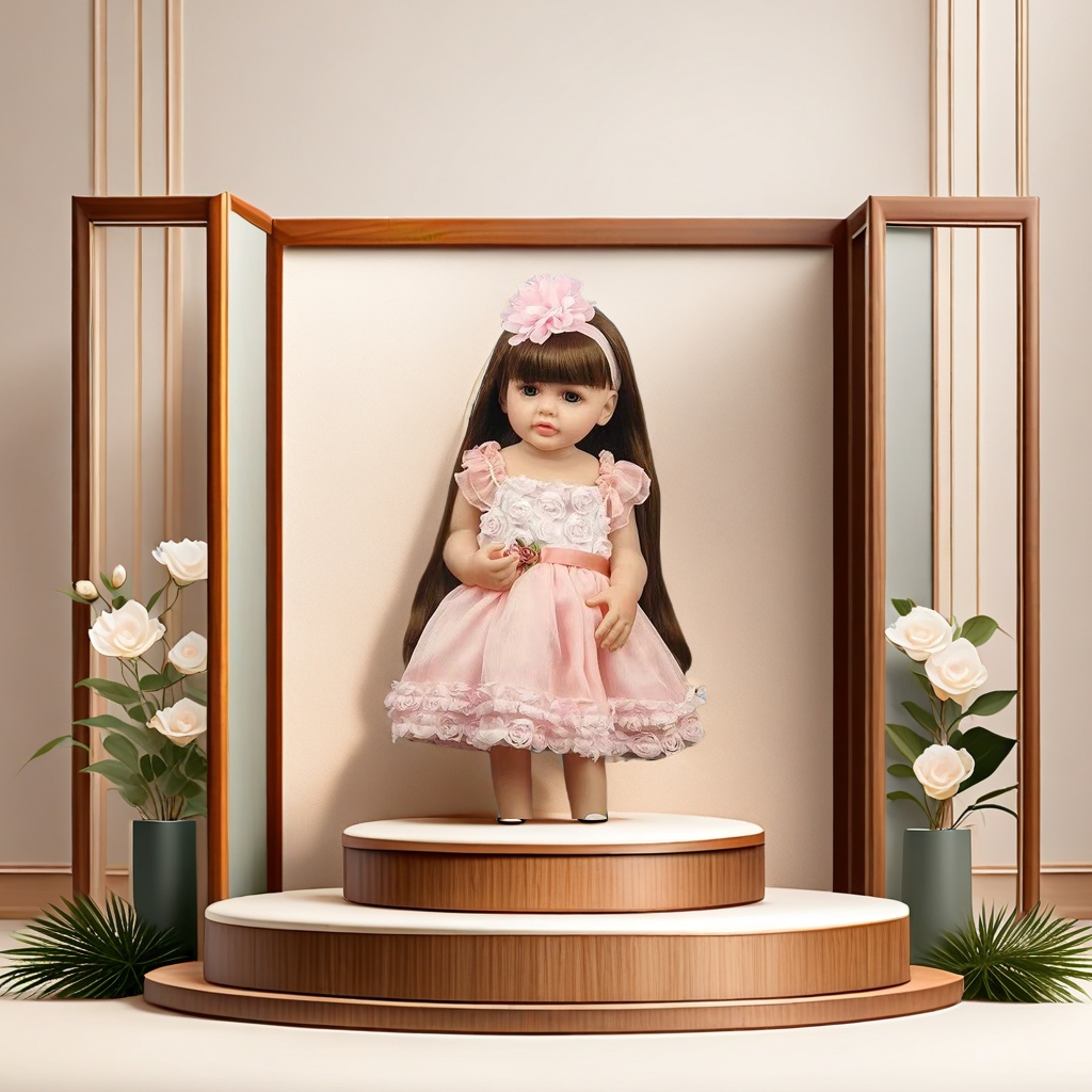 The 55cm realistic Barbie doll has the functions of dialogue, crying and laughing, and gravity sensing. The toy doll is vivid and realistic, with a strong interactive experience Specification image