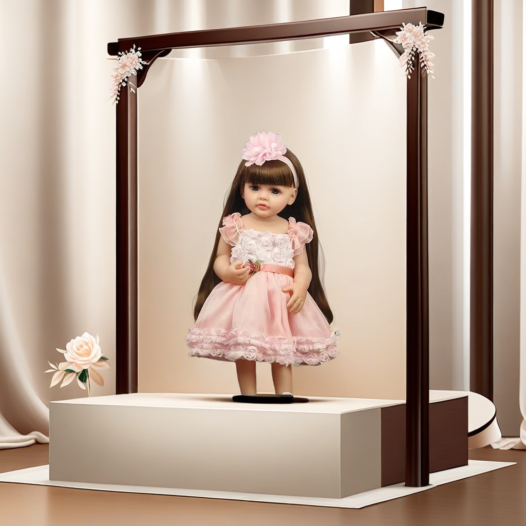 The 55cm realistic Barbie doll has the functions of dialogue, crying and laughing, and gravity sensing. The toy doll is vivid and realistic, with a strong interactive experience