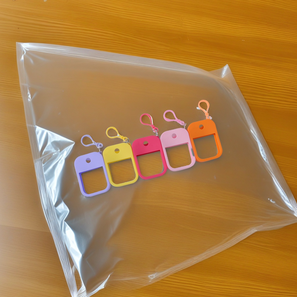 硅胶卡片喷雾瓶套 香薰洗手液分装瓶保护套 配件硅胶套 钥匙扣挂件 便携防漏旅行装详情图2