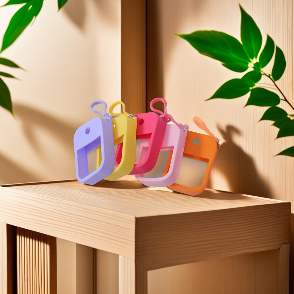 硅胶卡片喷雾瓶套 香薰洗手液分装瓶保护套 配件硅胶套 钥匙扣挂件 便携防漏旅行装详情图3