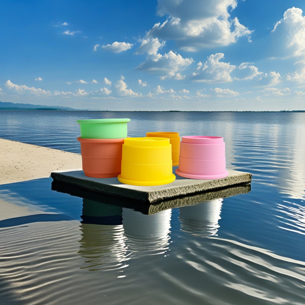 Children's water play beach toys, Jenga, baby bath cups, Jenga rings, fun silicone sand toys, safe and non-toxic water play toys Application Scenario