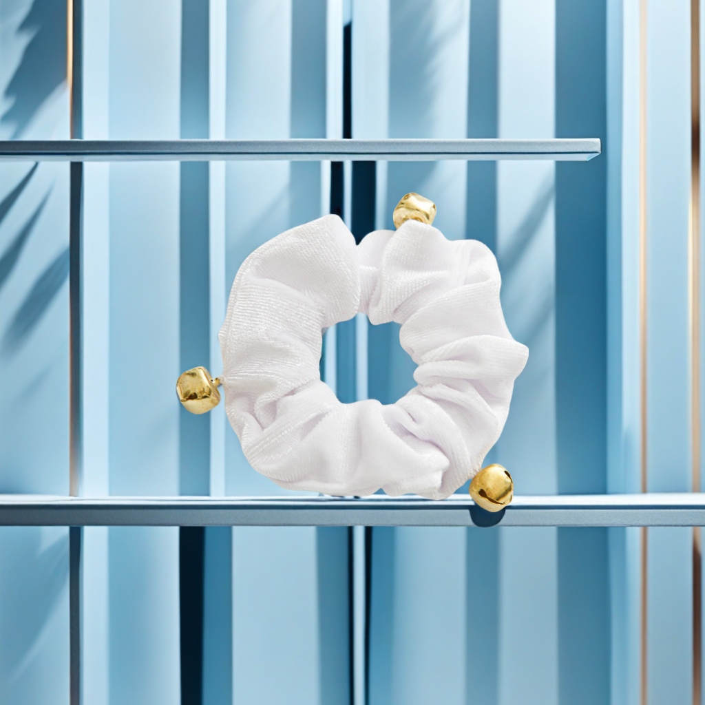 European and American cross-border Christmas-themed velvet hair bands, bell large intestine hair bands, simple figure designs, fabric hair accessories, factory direct sales, quality guaranteed Specification image