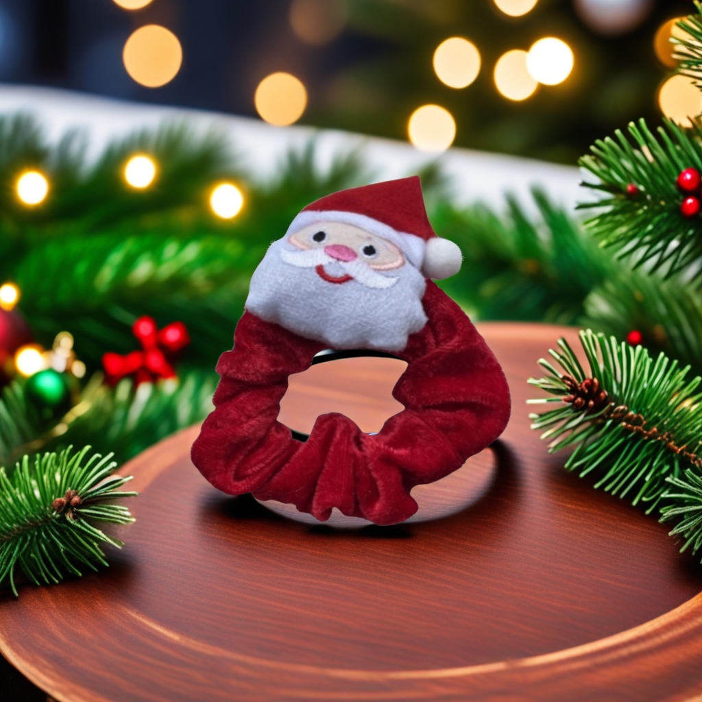 The new Christmas pig large intestine hair ties, women's cartoon heads, reindeer and Santa Claus hair accessories from Europe and America are selling well across borders. The new Christmas hair ties are now available. Large intestine hair ties and hair ties details Picture