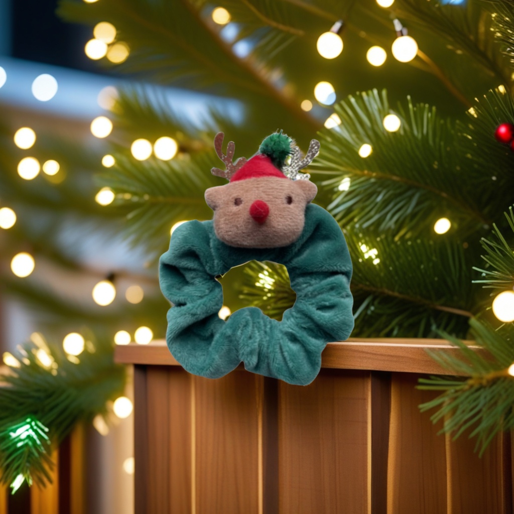 The new Christmas pig large intestine hair ties, women's cartoon heads, reindeer and Santa Claus hair accessories from Europe and America are selling well across borders. The new Christmas hair ties are now available. Large intestine hair ties and hair ties Specification drawing
