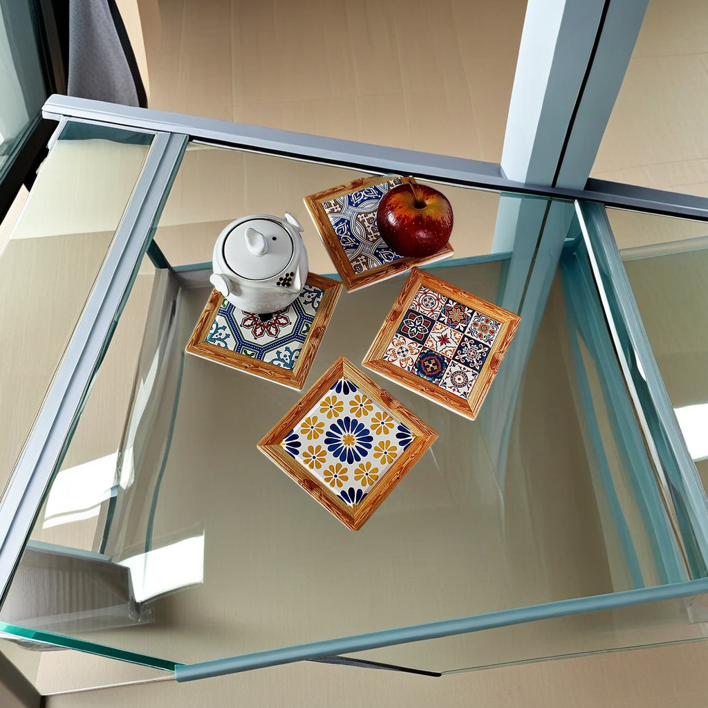 陶瓷艺术餐垫 精致手工工艺品 杯垫热销 高档餐桌装饰品 美观实用白底实物图