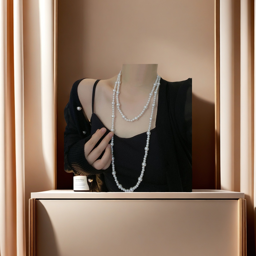 小众轻奢风格长款项链 高级感满满的叠戴设计 独特魅力展现个性风采