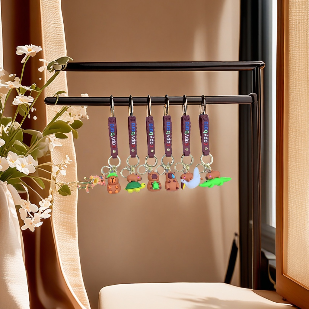 创意金属车载钥匙扣 便携式防丢防滑耐磨钥匙挂件 简约时尚男女通用款