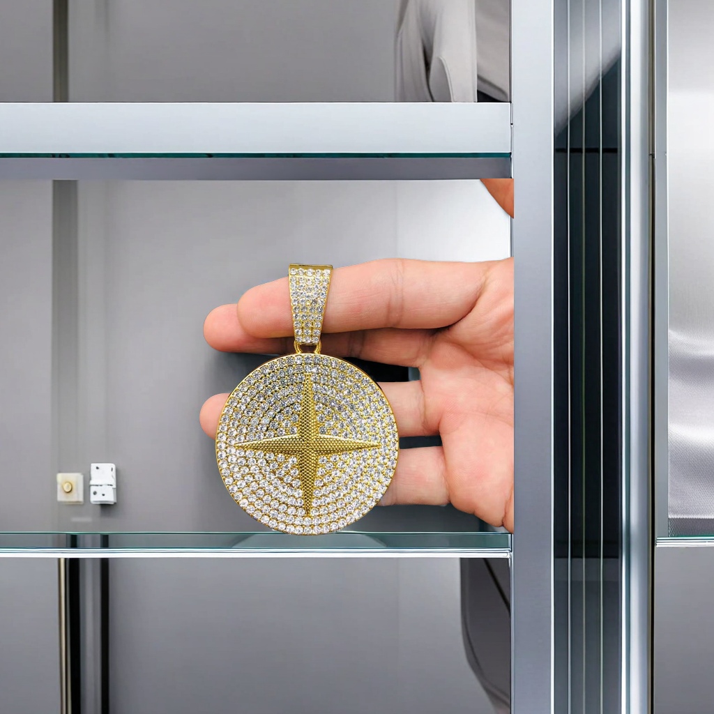 925纯银镶嵌天然水晶吊坠 简约时尚女士首饰礼物精美包装