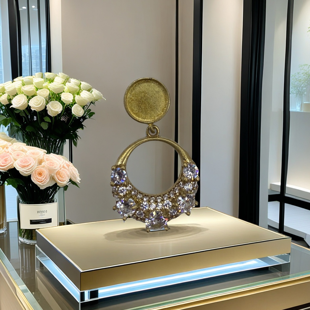 瑞丽时尚简约项链吊坠 925纯银镶晶钻女士首饰 甜美浪漫礼物 气质百搭配饰首饰配件