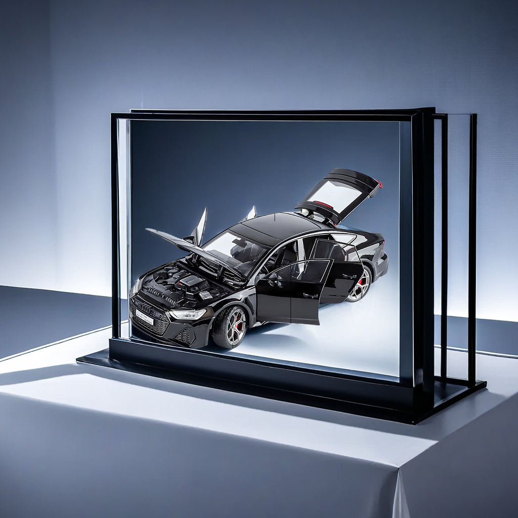 The official authorized Audi RS7 simulation alloy car model of Zhiguan 24 with steering sound, light and force simulation alloy car details Picture