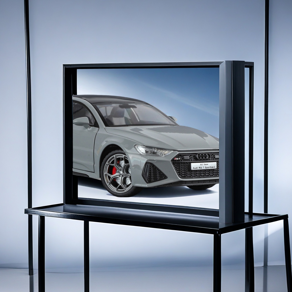The official authorized Audi RS7 simulation alloy car model of Zhiguan 24 with steering sound, light and force simulation alloy car Specification image