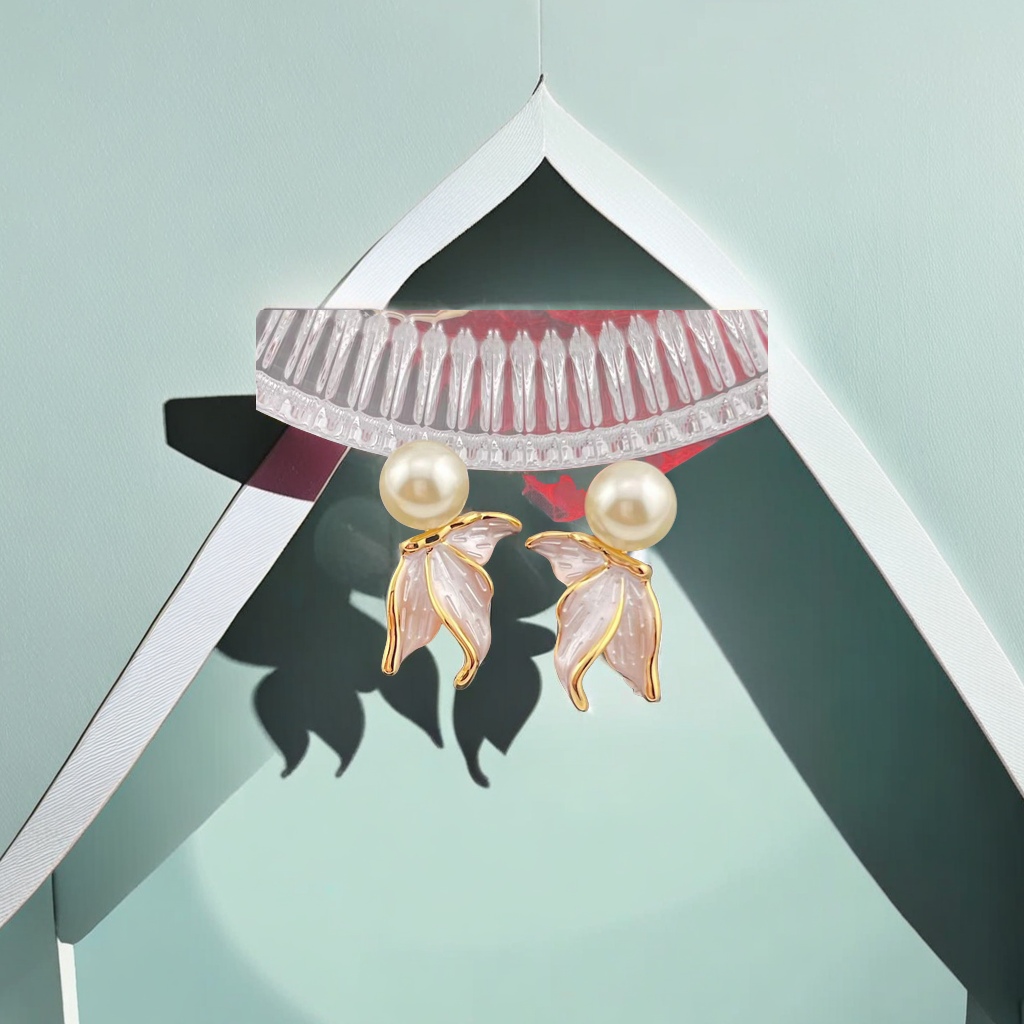 独特设计黄铜珐琅彩耳环 手工制作复古风情女士耳饰 时尚潮流配饰精美礼品